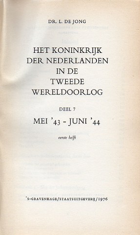 Cover of Het Koninkrijk der Nederlanden in de tweede wereldoorlog 7.1