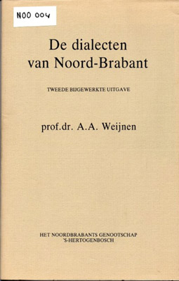 Cover of De dialecten van Noord Brabant