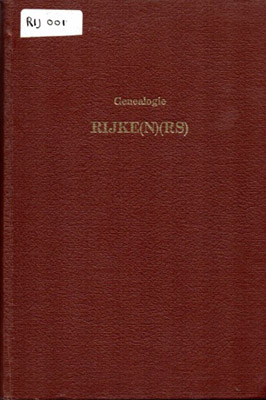 Cover of Genealogie  Rijke(n)(rs)